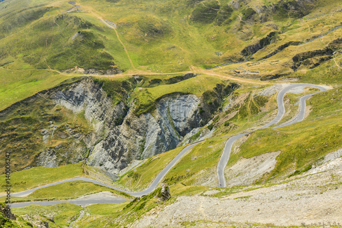 Winding Road in Pyrenees Mountains photo