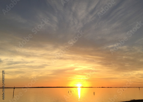 Gulf sky at sunset