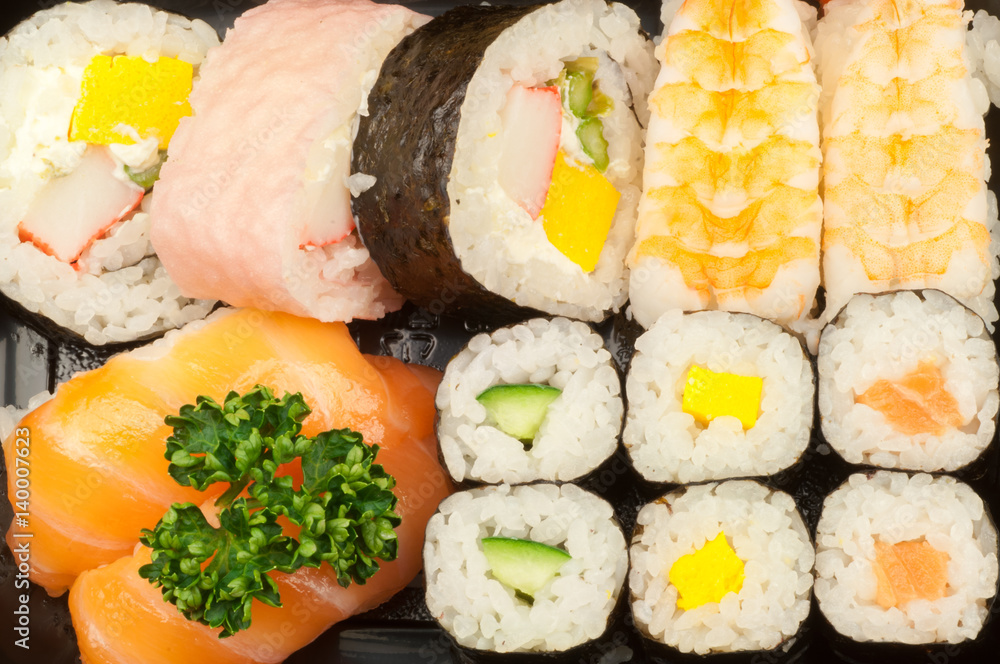 wonderful details of a delicious sushi wonderful details of a delicious sushi