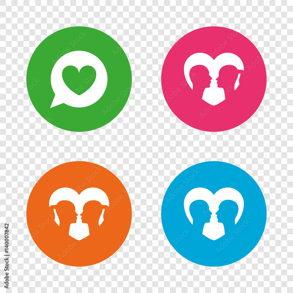 Couple love icon. Lesbian and Gay lovers signs. Couple love icon. Lesbian and Gay lovers signs.