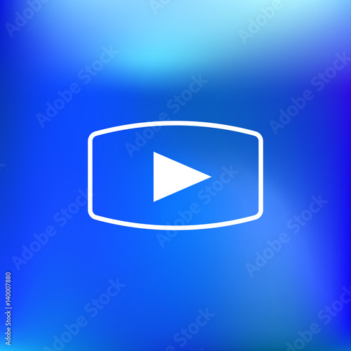 Media player icon vector illustration