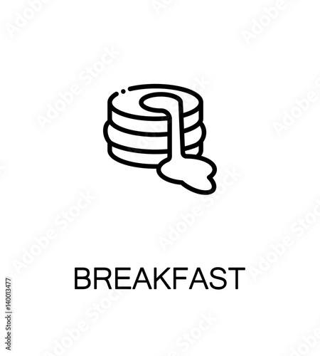 Breakfast flat icon