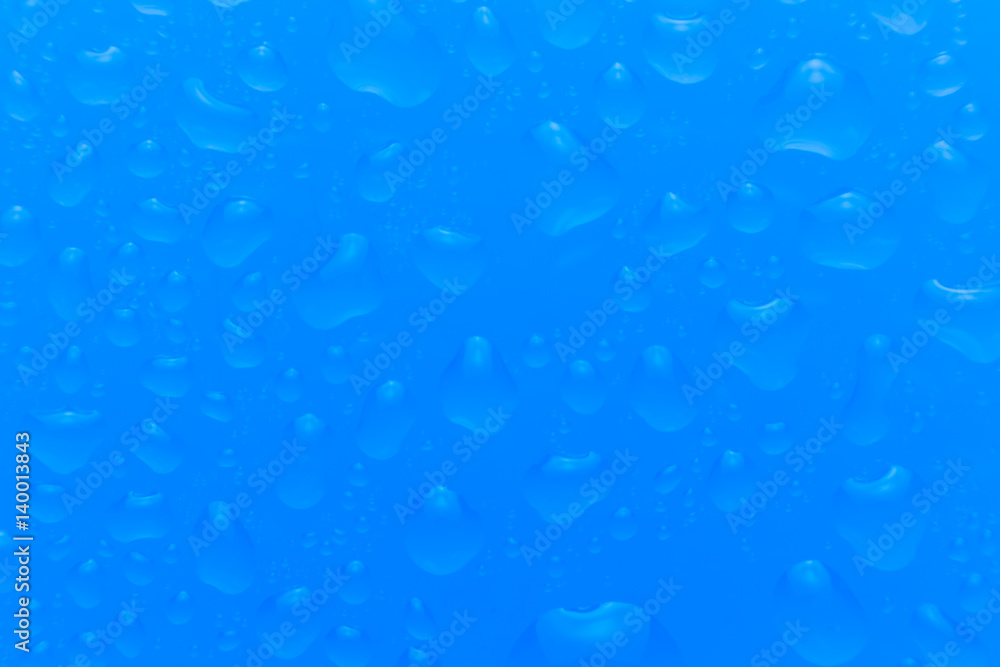 Blue water drops background Blue water drops background