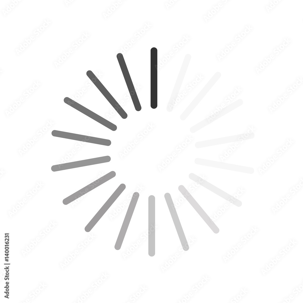 Loading icon. Isolated vector on white background. Loading icon. Isolated vector on white background.