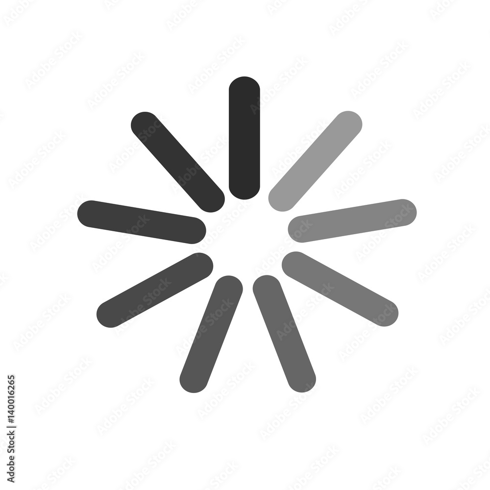 Loading icon. Isolated vector on white background. Loading icon. Isolated vector on white background.
