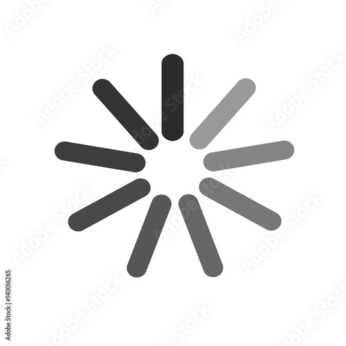 Loading icon. Isolated vector on white background.