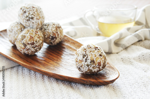 homemade healthy raw energy sweet balls - indian vegetarian desserts.