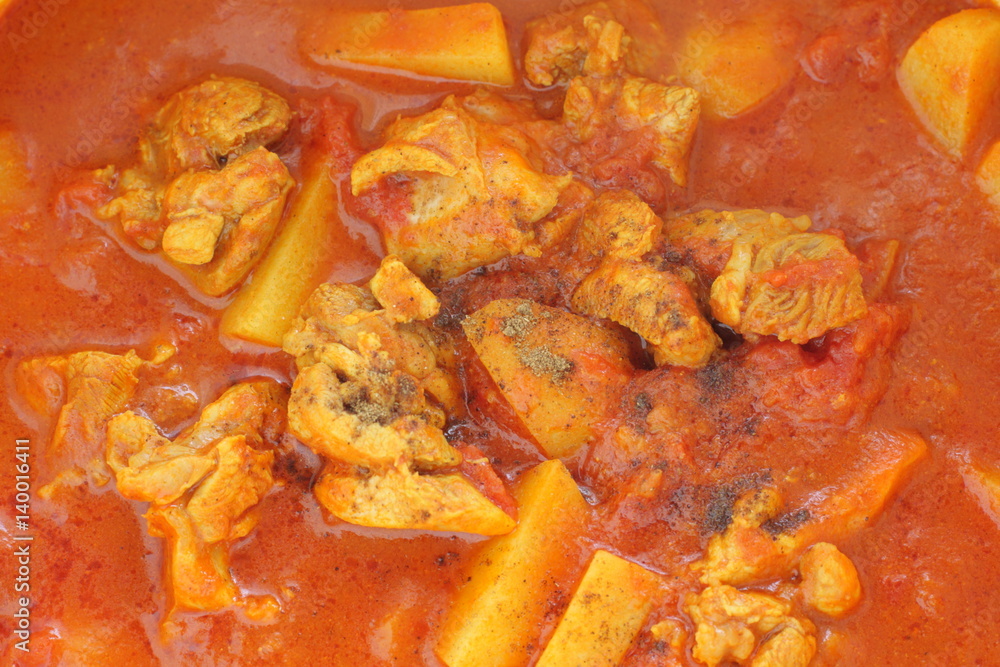 Chinese and tomato red curry Chinese and tomato red curry