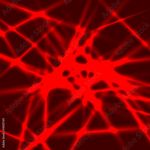 Red abstract background with lights for design concepts, wallpapers, presentations, web, prints. Vector illustration.