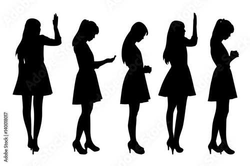 silhouette of woman