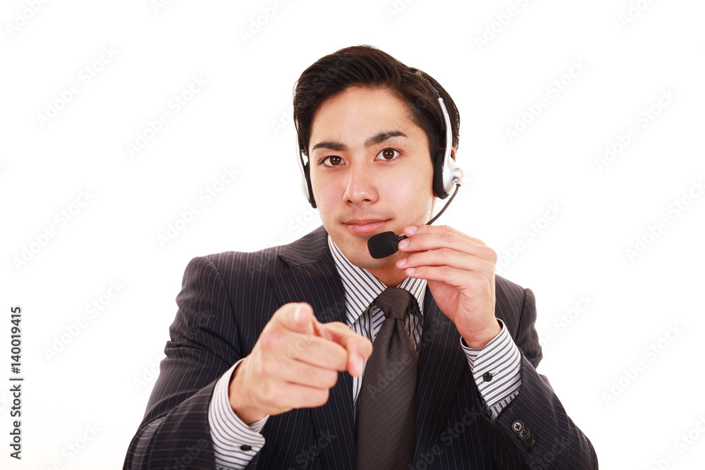 笑顔のオペレーター
