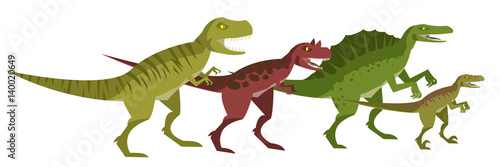 four great carnivore dinosaurs