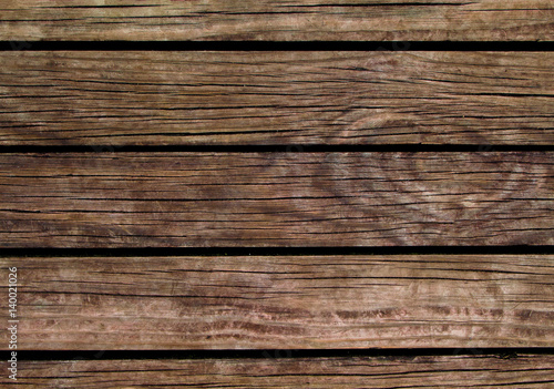 Old wood background. Natural wood texture with horizontal lines