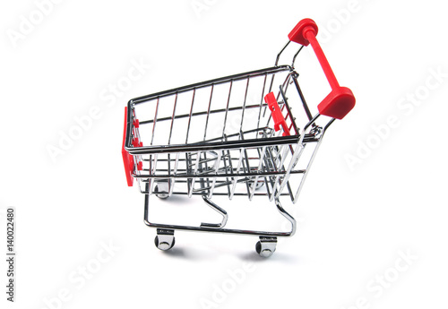 Shopping cart isolated on white background 