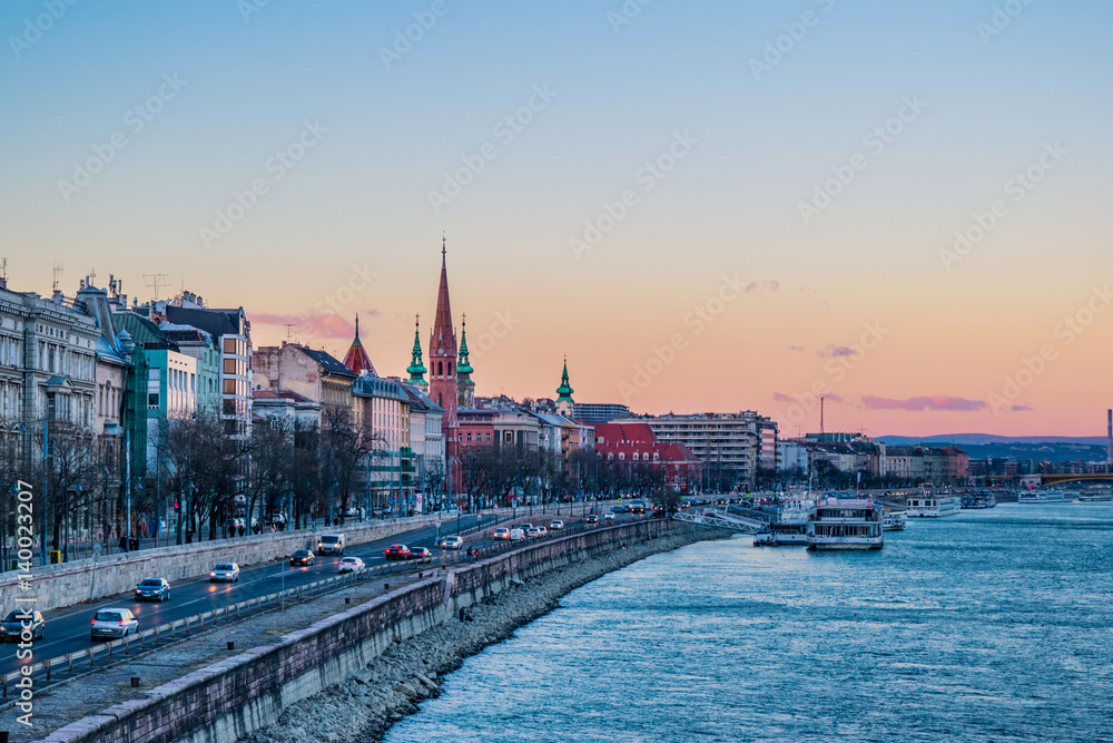 Obraz premium Budapest Sunset
