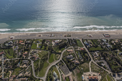 Aerial view of Zuma Beach, ...
