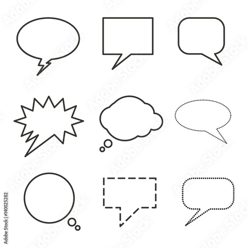 Set of Bubble Speech Chat