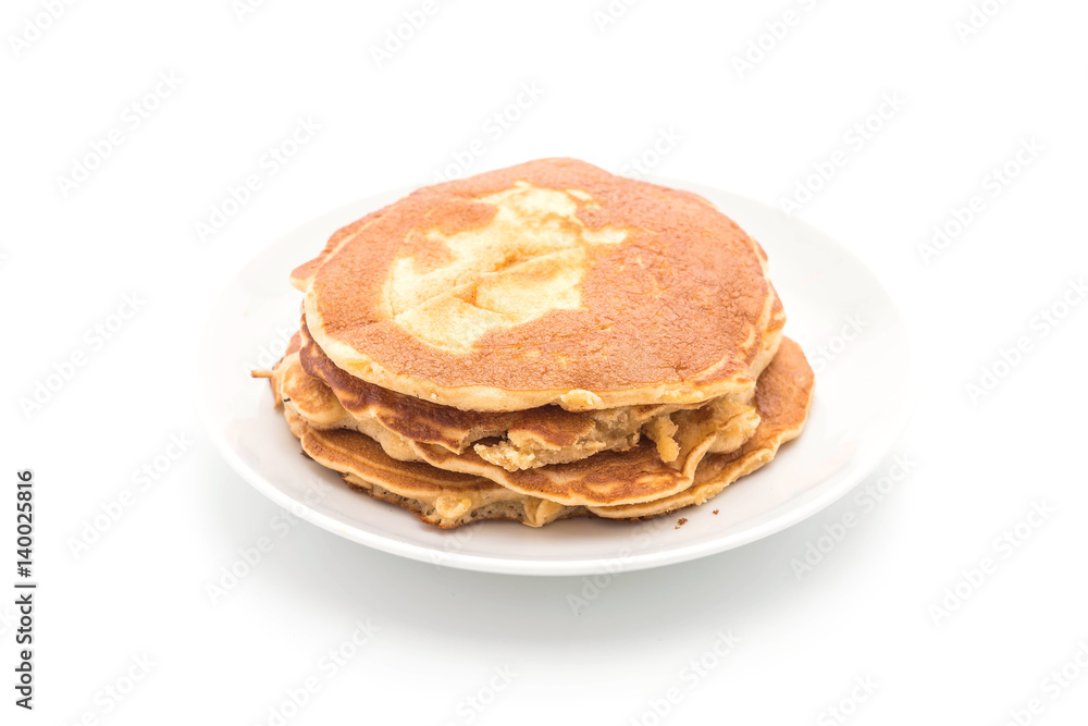 pancake on white background