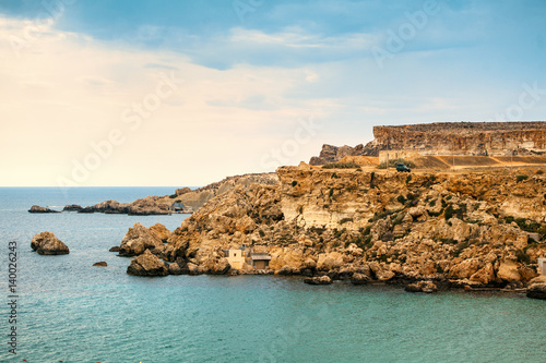 Coast line on Gozo Island, Malta