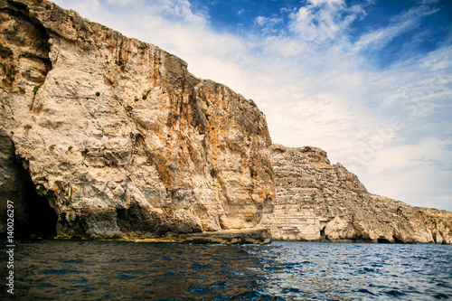 Coast line on Gozo Island  Malta