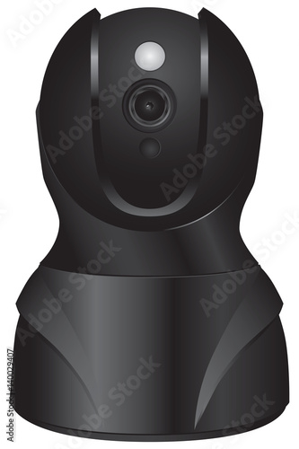 Security camera with swivel head