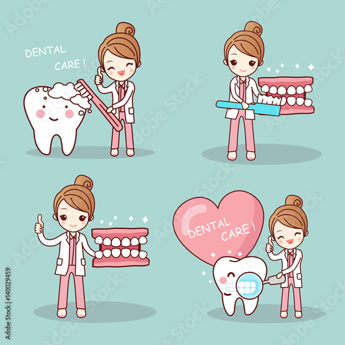 dentist and tooth