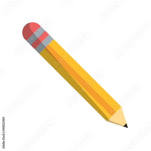 pencil school utensil item vector illustration eps 10