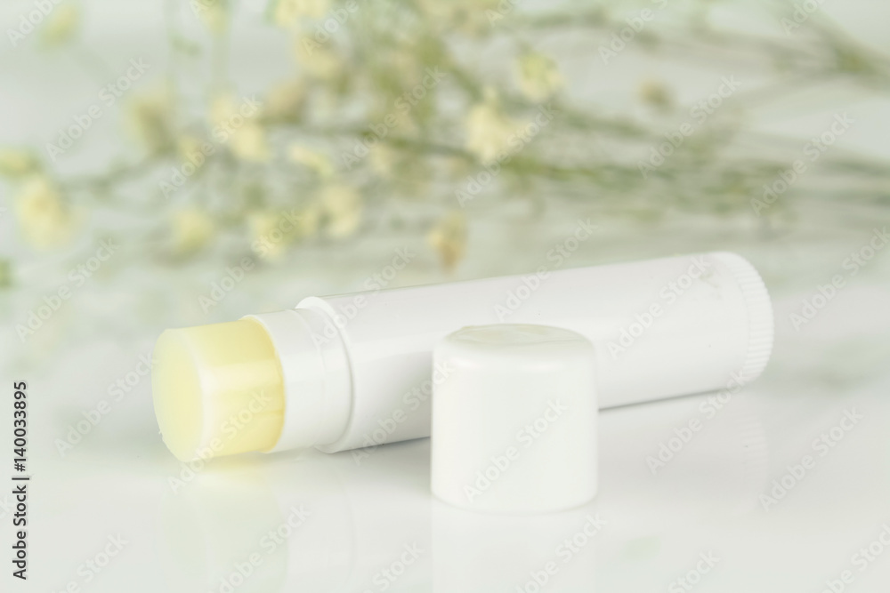 lip balm stick isolated on white background lip balm stick isolated on white background