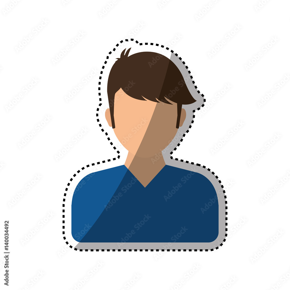 Men faceless profile icon icon vector illustration graphic design Men faceless profile icon icon vector illustration graphic design