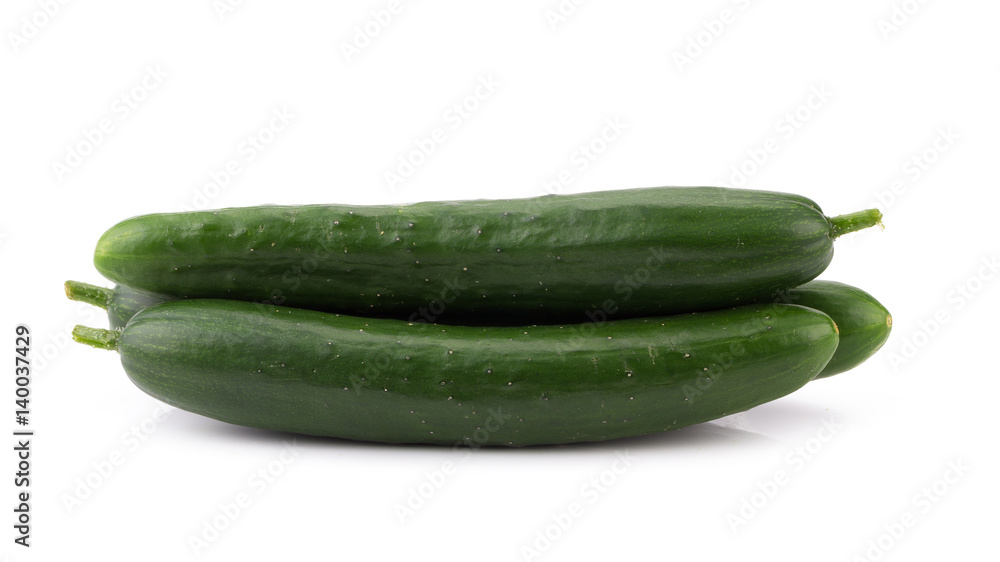 green zucchini vegetables isolated on white background. green zucchini vegetables isolated on white background.