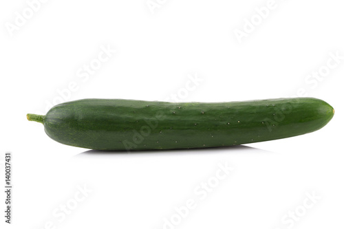 green zucchini vegetables isolated on white background.