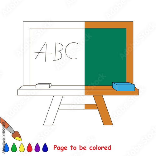 Kid game to be colored by example half.