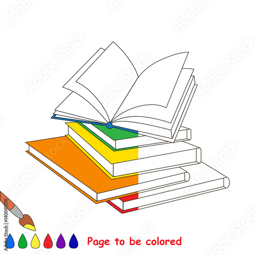 Kid game to be colored by example half.