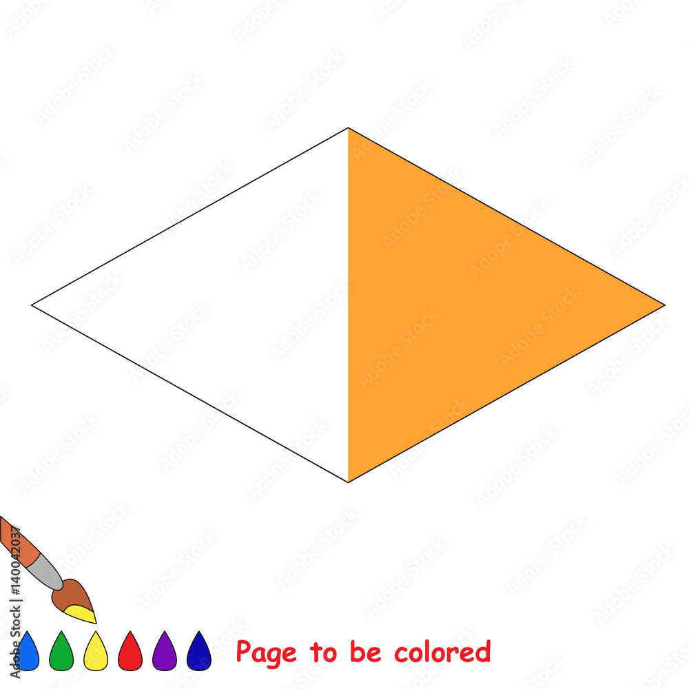 Kid game to be colored by example half. Kid game to be colored by example half.