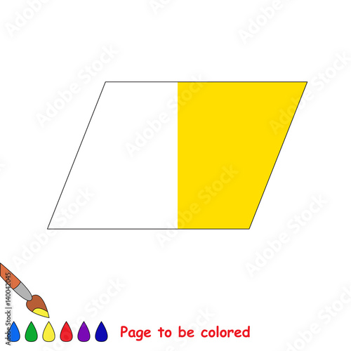 Kid game to be colored by example half.