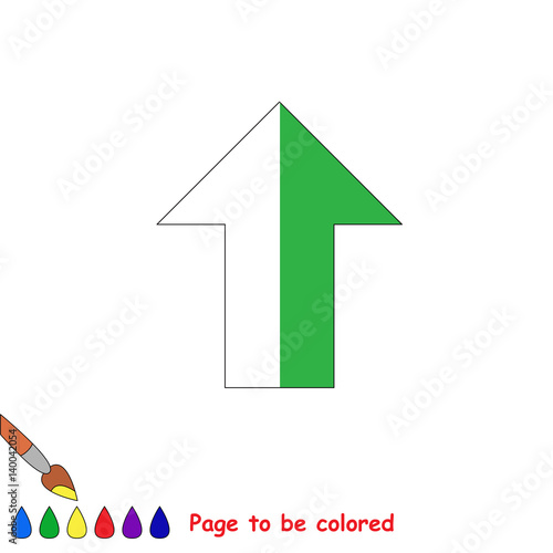 Kid game to be colored by example half.