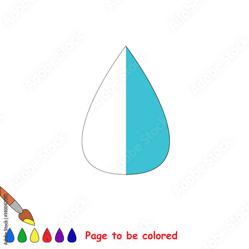 Kid game to be colored by example half.