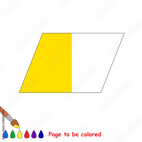 Kid game to be colored by example half.