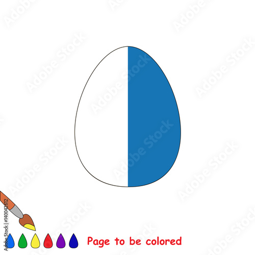 Kid game to be colored by example half.