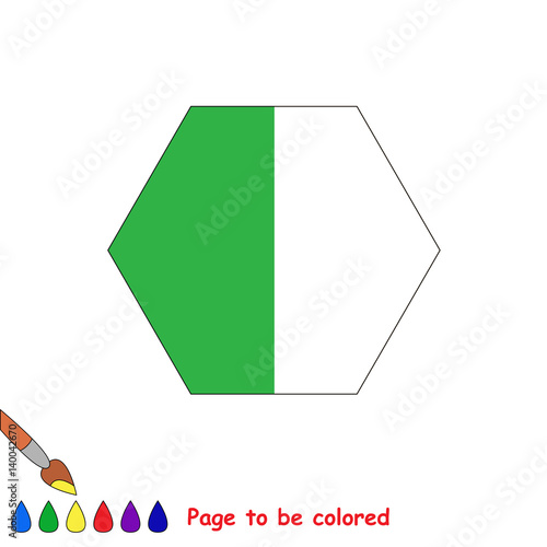 Kid game to be colored by example half.