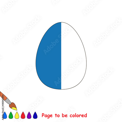 Kid game to be colored by example half.