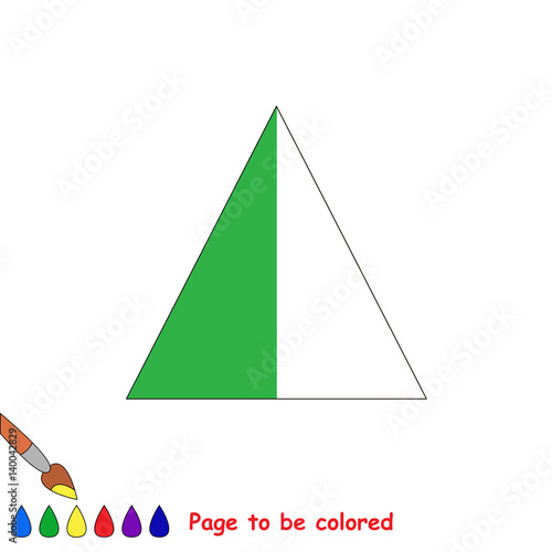 Kid game to be colored by example half.
