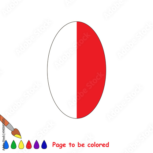 Kid game to be colored by example half.