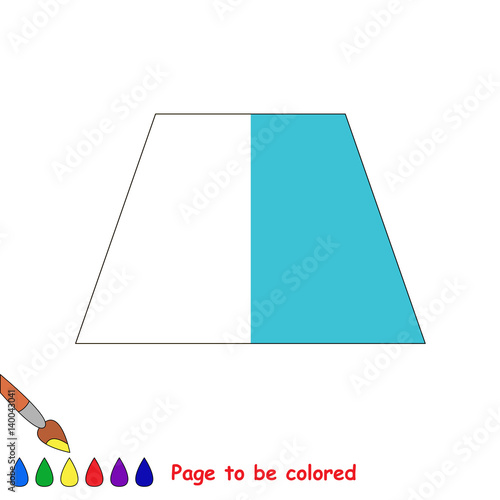 Kid game to be colored by example half.