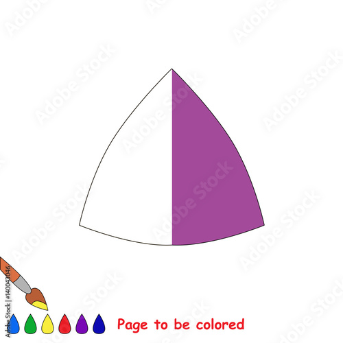 Kid game to be colored by example half.
