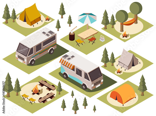 Camp Elements Isometric Set