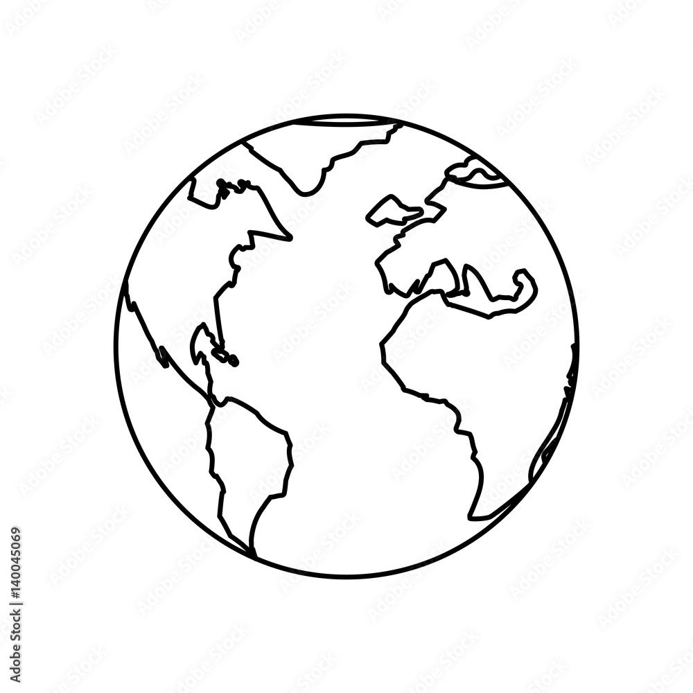 Isolated world earth icon vector illustration graphic design Isolated world earth icon vector illustration graphic design