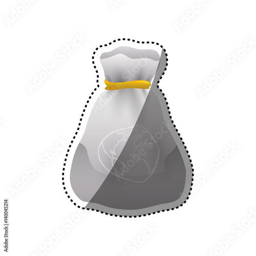 Bag of money icon vector illustration graphic design