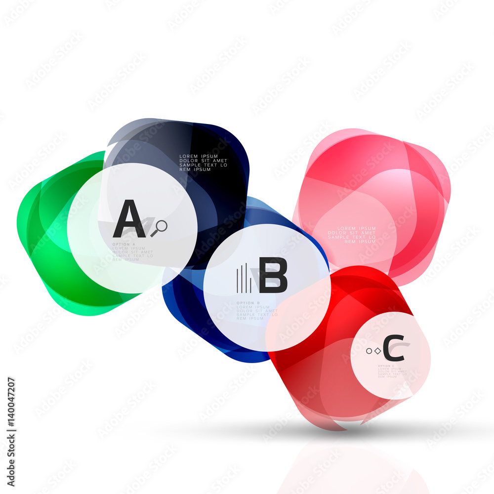 Vector abstract gem stones