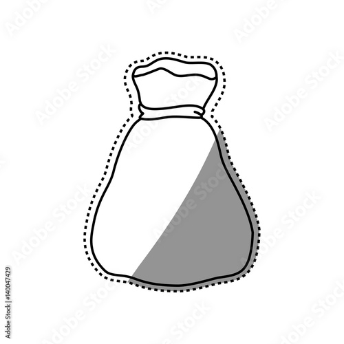 Bag of money icon vector illustration graphic design